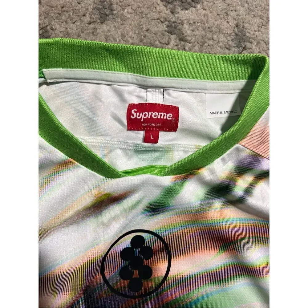 Supreme Feedback Soccer Football Jersey White Size Large New IN HAND - Picture 5 of 7